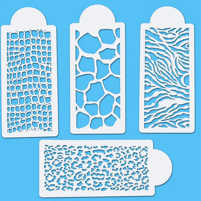 3 kom/set 31 cm cvjetna tekstura DIY Šablone za slojeve Spomenar za bojenje Ukrasni predložak za album za reljef