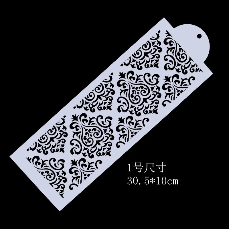 3 kom/set 31 cm cvjetna tekstura DIY Šablone za slojeve Spomenar za bojenje Ukrasni predložak za album za reljef