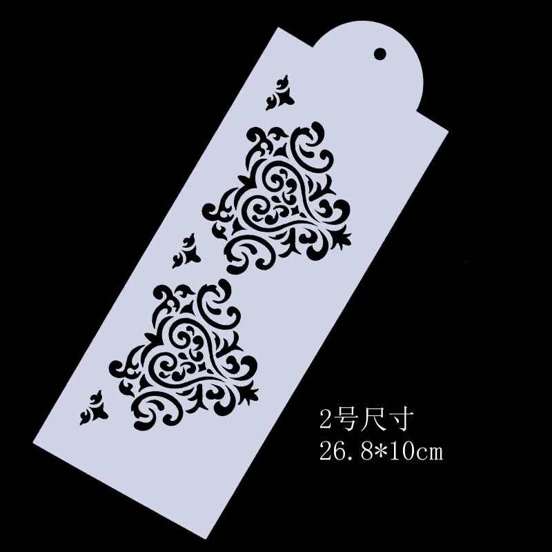 3 kom/set 31 cm cvjetna tekstura DIY Šablone za slojeve Spomenar za bojenje Ukrasni predložak za album za reljef