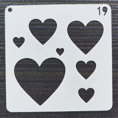 Βοηθητικό πρότυπο 9*9cm Στένσιλ στρώσεων DIY Ζωγραφική τοίχου Λεύκωμα χρωματισμού Ανάγλυφο άλμπουμ Πρότυπο διακοσμητικής κάρτας