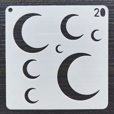 Βοηθητικό πρότυπο 9*9cm Στένσιλ στρώσεων DIY Ζωγραφική τοίχου Λεύκωμα χρωματισμού Ανάγλυφο άλμπουμ Πρότυπο διακοσμητικής κάρτας