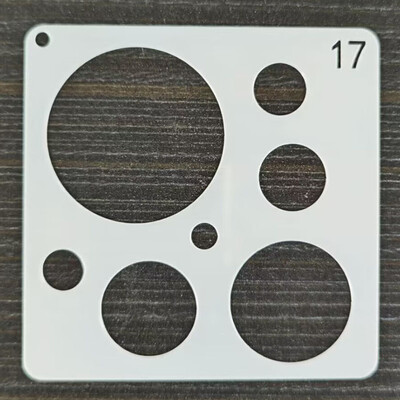 Βοηθητικό πρότυπο 9*9cm Στένσιλ στρώσεων DIY Ζωγραφική τοίχου Λεύκωμα χρωματισμού Ανάγλυφο άλμπουμ Πρότυπο διακοσμητικής κάρτας