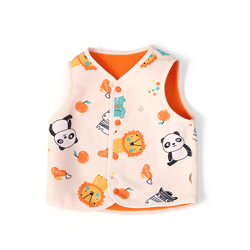Kanda mõlemalt poolt Laste soe vest Sügis beebipoisid Tüdrukud Paks multikas karu vest ülerõivad jope vestid 2-6 aastaks
