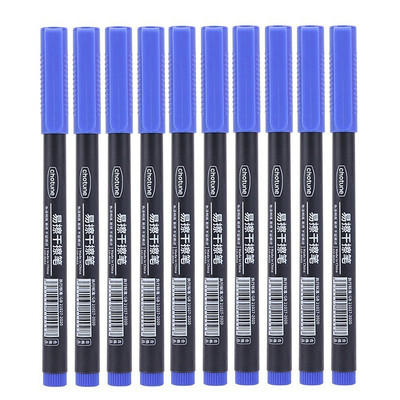 4/10 bucăți Markere cu ștergere uscată Vârf ultra fin, 0,5 mm 3 culori Markere pentru tablă albă ștergebile pentru copii, școală, birou, tablă albă de planificare