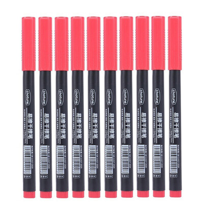 4/10 bucăți Markere cu ștergere uscată Vârf ultra fin, 0,5 mm 3 culori Markere pentru tablă albă ștergebile pentru copii, școală, birou, tablă albă de planificare