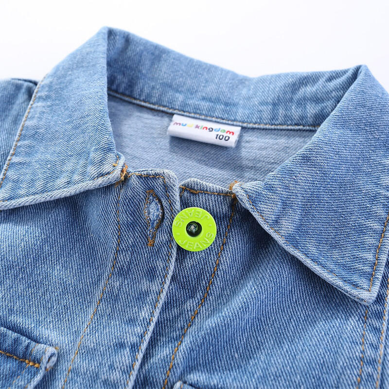 Mudkingdom Разкъсана дънкова жилетка за момичета с пеперуда и пайети, есенно яке без ръкави, детски дънки за момиче, блестящи дрехи