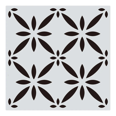 1Pcs 30*30cm Геометрична мандала Направи си САМ шаблони за наслояване Стенни картини Албум за оцветяване Релефен албум Декоративен шаблон