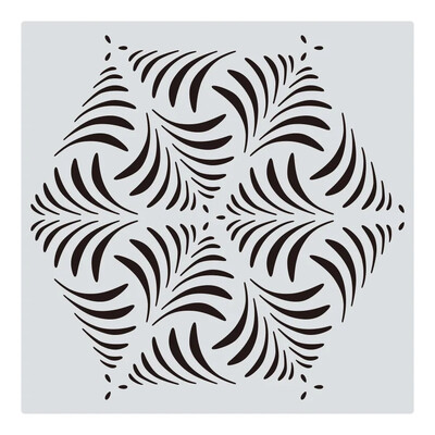 1Pcs 30*30cm Геометрична мандала Направи си САМ шаблони за наслояване Стенни картини Албум за оцветяване Релефен албум Декоративен шаблон