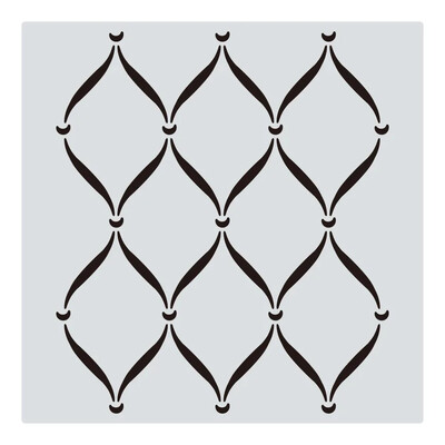 1Pcs 30*30cm Геометрична мандала Направи си САМ шаблони за наслояване Стенни картини Албум за оцветяване Релефен албум Декоративен шаблон