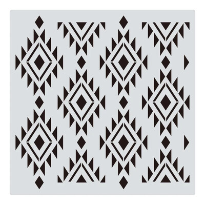 1Pcs 30*30cm Геометрична мандала Направи си САМ шаблони за наслояване Стенни картини Албум за оцветяване Релефен албум Декоративен шаблон