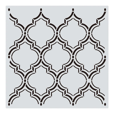 1Pcs 30*30cm Геометрична мандала Направи си САМ шаблони за наслояване Стенни картини Албум за оцветяване Релефен албум Декоративен шаблон