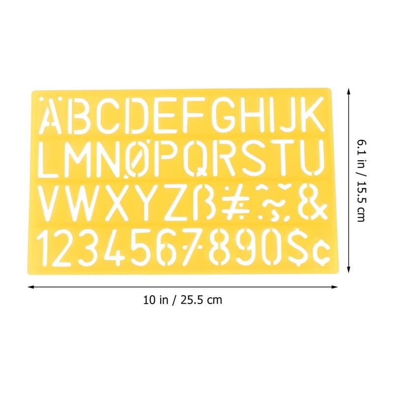 Șablon Rigle Șabloane Număr Graffiti Litere Instrument Șabloane de învățare Desen Artizanat decorativ Scrisoare Jurnal reutilizabil