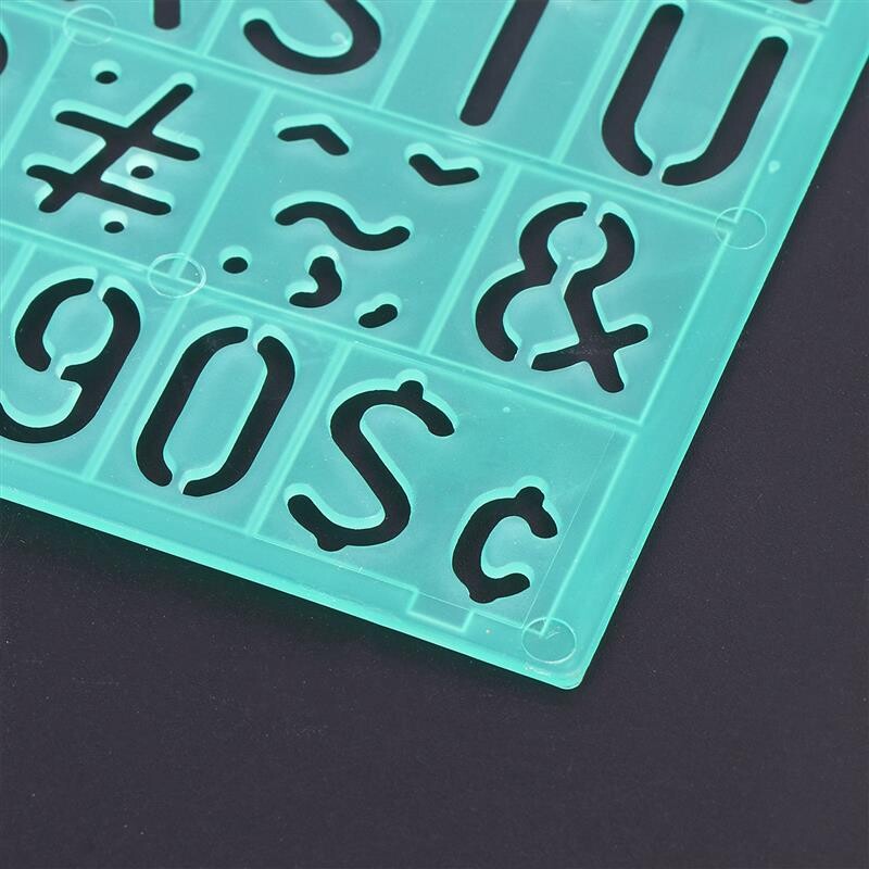 Șablon Rigle Șabloane Număr Graffiti Litere Instrument Șabloane de învățare Desen Artizanat decorativ Scrisoare Jurnal reutilizabil