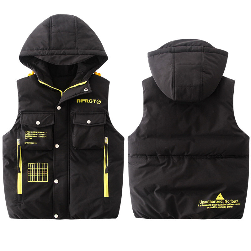 2024 Toamna fata Haine de iarna Copii Hanorace Jacheta Copii Ocazional Vesta Baiat Gros Cald Vesta lunga Manta Adolescent Imbracaminte exterioara