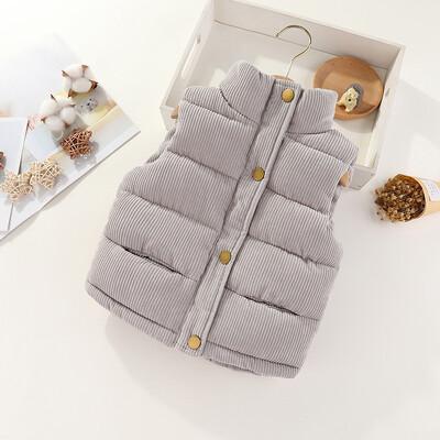 IYEAL talvepoiste ühevärvilised kostüümid soojad mantlid beebidele lastele paks vest Laste jope vest Sügis tüdrukute ülerõivad