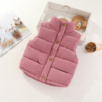 IYEAL talvepoiste ühevärvilised kostüümid soojad mantlid beebidele lastele paks vest Laste jope vest Sügis tüdrukute ülerõivad