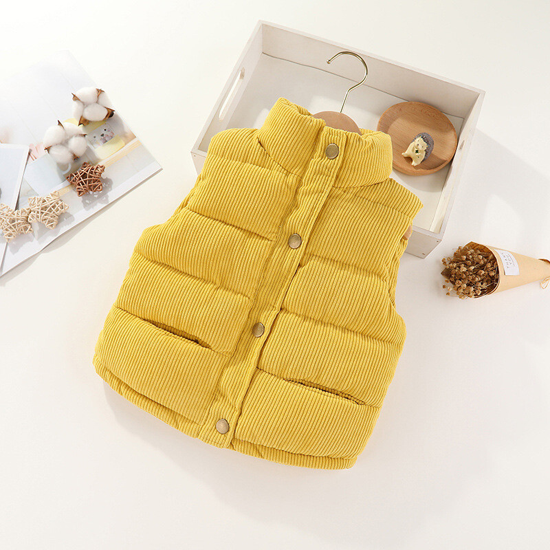 IYEAL talvepoiste ühevärvilised kostüümid soojad mantlid beebidele lastele paks vest Laste jope vest Sügis tüdrukute ülerõivad