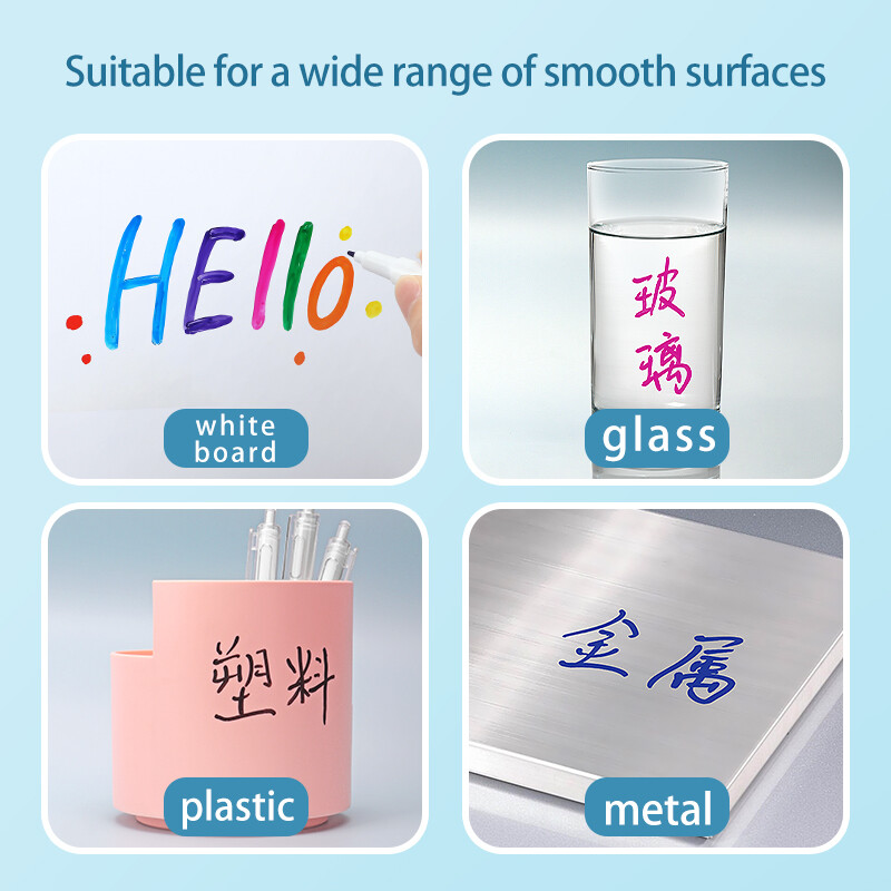 BAOKE MP3924A-12 värviline minitahvli markerpliiatsikomplekt