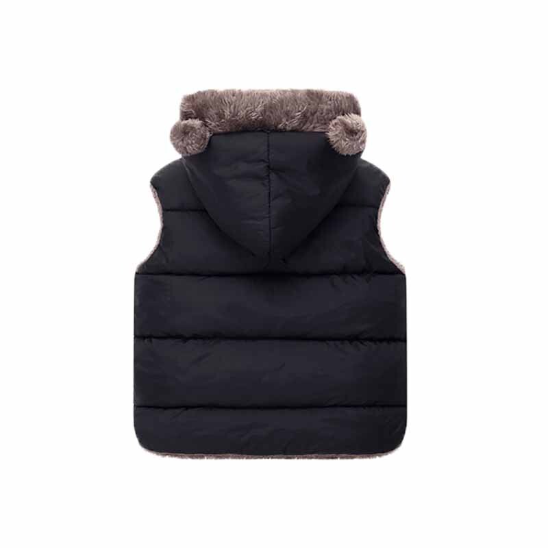 Jachetă din bumbac cu puf pentru băieți, vestă cu glugă, căptușită, caldă, drăguță, toamnă iarnă, jachetă confortabilă, ocazională, pentru copii