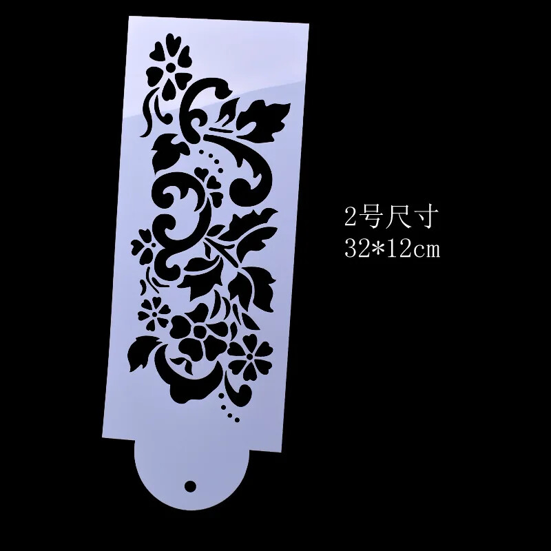 4 бр./компл. 27,5 см цвете Направи си сам шаблони за наслояване, стенни картини, лексикон, оцветяване, релефен албум, шаблон за декоративна картичка