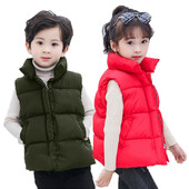 3-13 aastane laste vest jakk mantel ühevärviline plokk varrukateta soe poiss tüdruku ülerõivad sügistalv teismeliste lasteriided