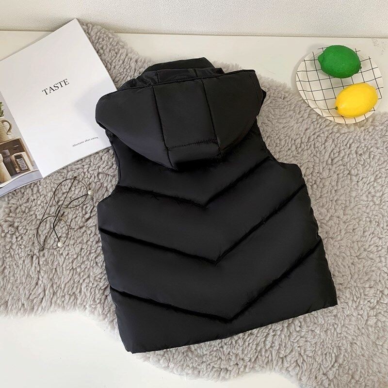 2021. aasta talvine tüdrukute poiste vabaaja kapuutsiga paks soe vest, väikelaste laste vest