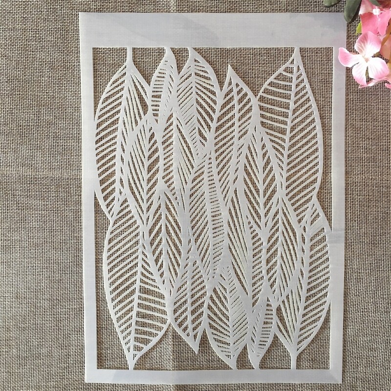 4 tk A4 29 cm õõnsad geomeetrilised lehed DIY kihistusšabloonid seinamaaling väljalõigete album värvimine reljeefne album Dekoratiivne mall