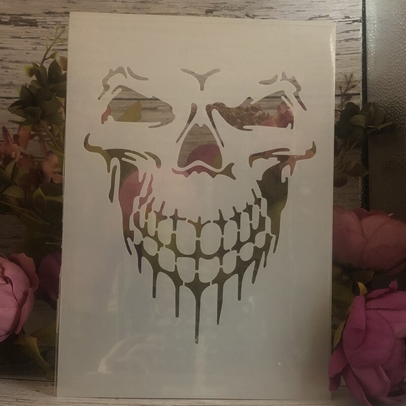 4 tk A4 29cm Mandala pealuu kummitus DIY kihistusšabloonid seinamaaling väljalõigete album värvimine reljeefne album Dekoratiivne mall