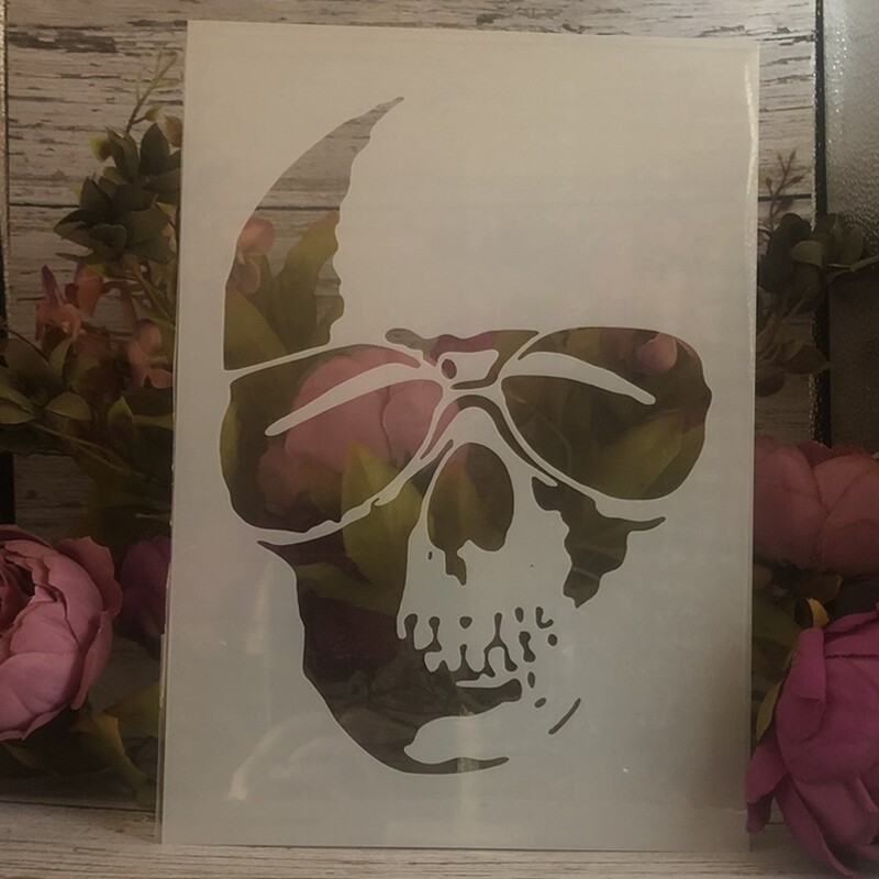 4 tk A4 29cm Mandala pealuu kummitus DIY kihistusšabloonid seinamaaling väljalõigete album värvimine reljeefne album Dekoratiivne mall