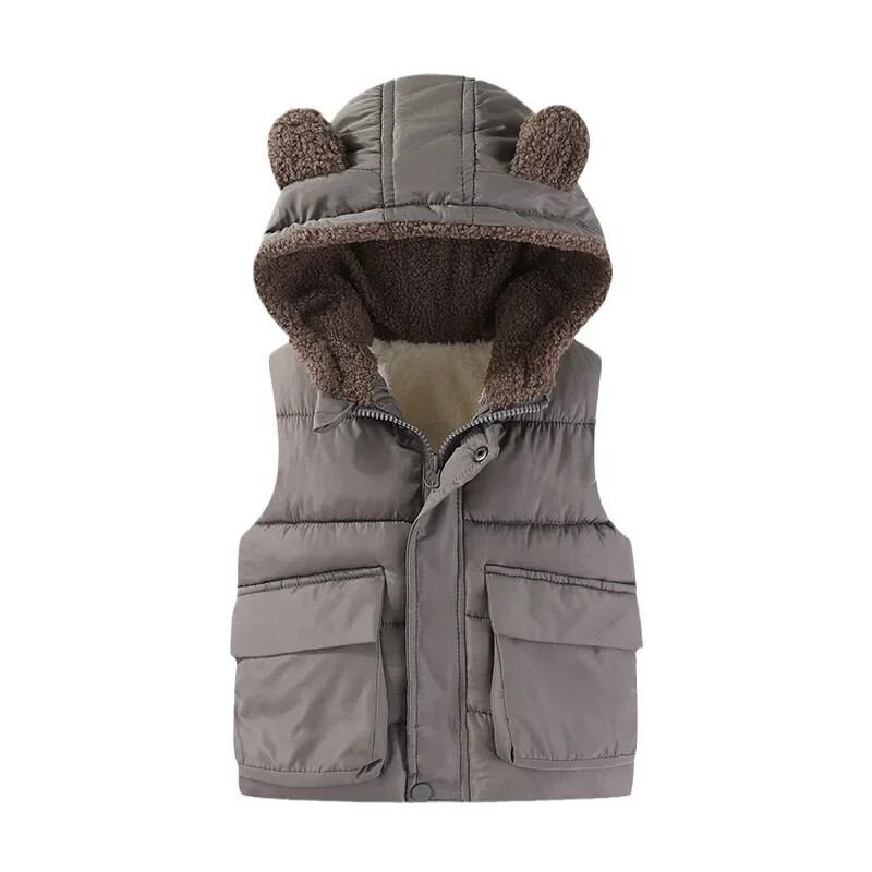 Laste vest Beebi Tüdrukute Talvemantel poistele Multifilm Kapuutsiga soojad ülerõivad 2024. aasta sügis, laste joped, vabaaja lukuga vestid 2–7 a.