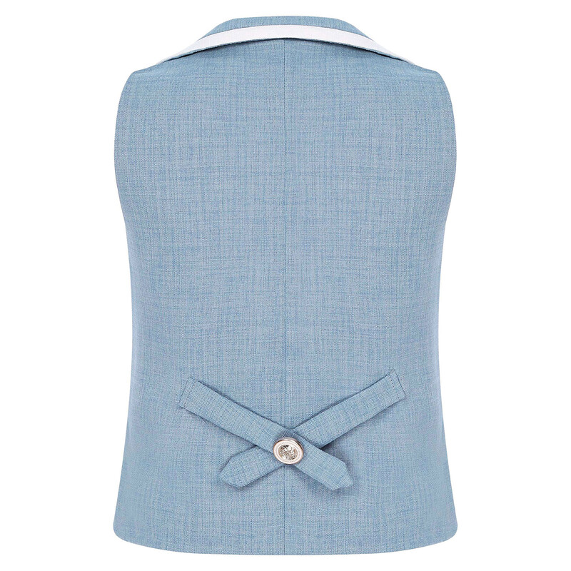 Klasični britanski prsluk za dječake, odjeća za krštenje, prsluk bez rukava s jednim gumbom, majica bez rukava za rođendansko vjenčanje