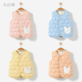 Toamnă Iarnă Bebeluşă Fetiţă din bumbac Vestă pentru nou-născut Bebeluş fără mâneci Păstraţi căldura Vestă din lână Jachetă Sugar Copil mic Jachetă îngroșată