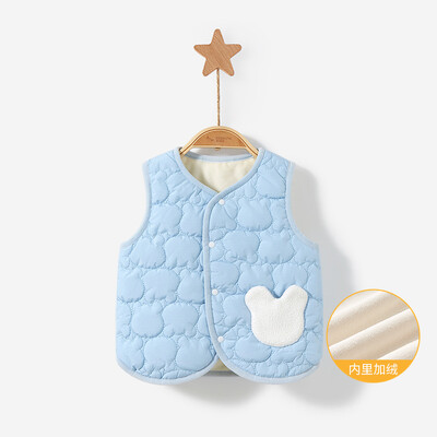 Toamnă Iarnă Bebeluşă Fetiţă din bumbac Vestă pentru nou-născut Bebeluş fără mâneci Păstraţi căldura Vestă din lână Jachetă Sugar Copil mic Jachetă îngroșată