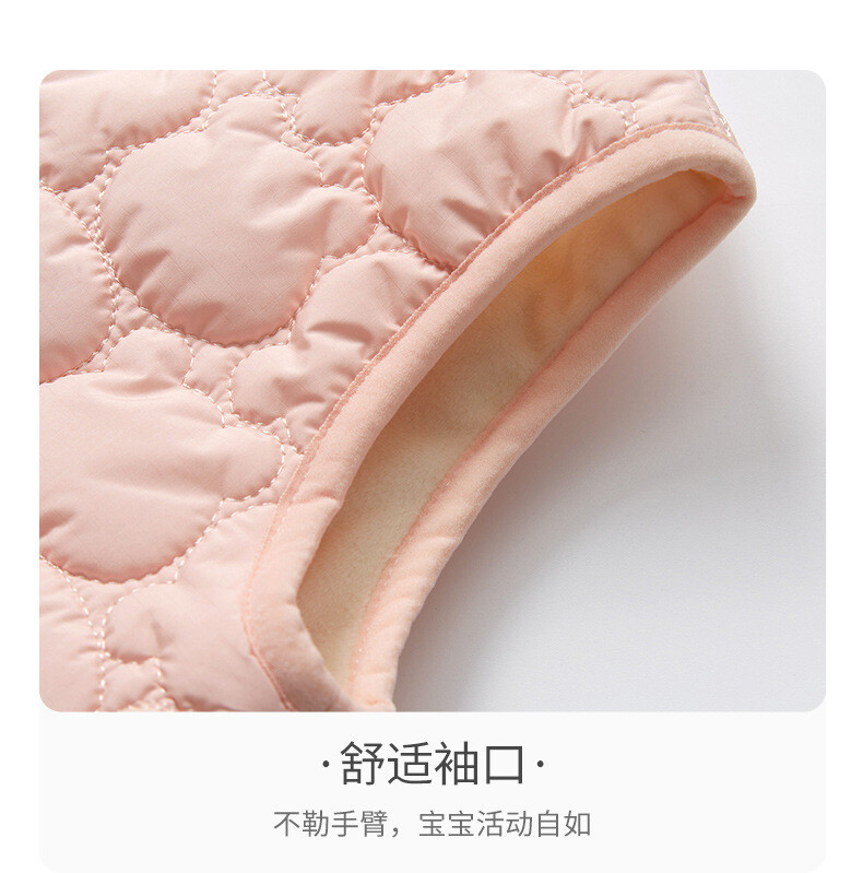 Toamnă Iarnă Bebeluşă Fetiţă din bumbac Vestă pentru nou-născut Bebeluş fără mâneci Păstraţi căldura Vestă din lână Jachetă Sugar Copil mic Jachetă îngroșată