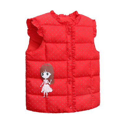 Bebeluși fetite haine prințesă vestă 2024 toamnă iarnă modă copii fetițe imprime cald îngroșat jos vesta haine costume topuri