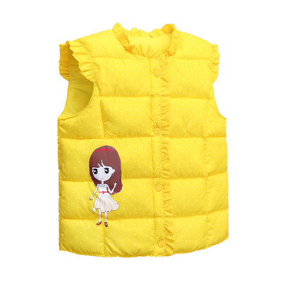 Bebeluși fetite haine prințesă vestă 2024 toamnă iarnă modă copii fetițe imprime cald îngroșat jos vesta haine costume topuri