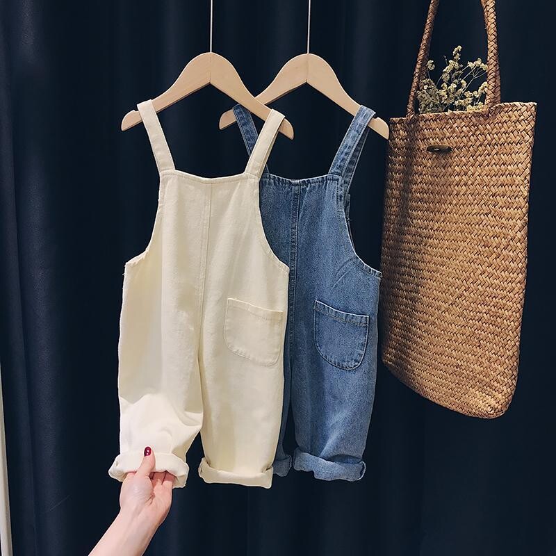 Facejoyous Jeans Pantaloni Top Calitate Salopete Copii Primavara Toamna Baieti Fete Salopete Denim Pantaloni Imbracaminte pentru copii Haine