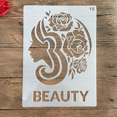 A4 29 * 21 cm Mandala DIY šablone Zidne slike Spomenar Bojanje Reljefni album Ukrasni papirnati predložak kartice Šablona za tortu