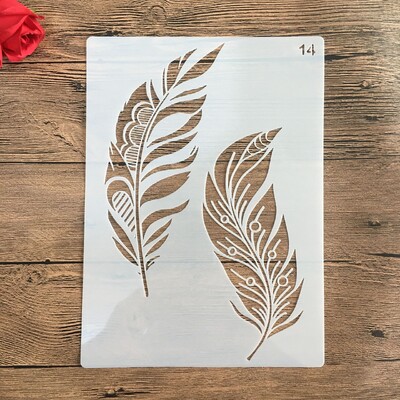 A4 29 * 21 cm Mandala DIY šablone Zidne slike Spomenar Bojanje Reljefni album Ukrasni papirnati predložak kartice Šablona za tortu