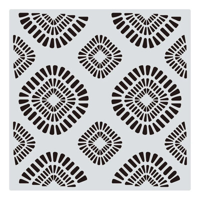1Τμ 30*30cm Geometric Mandala DIY Layering Stencils Wall Painting Scrapbook Coloring ανάγλυφο διακοσμητικό πρότυπο άλμπουμ