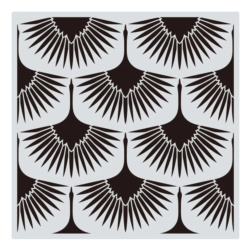 1kom 30*30cm Geometrijska Mandala DIY Šablone za slojeve Spomenar za bojenje Ukrasni predložak za album za utiskivanje