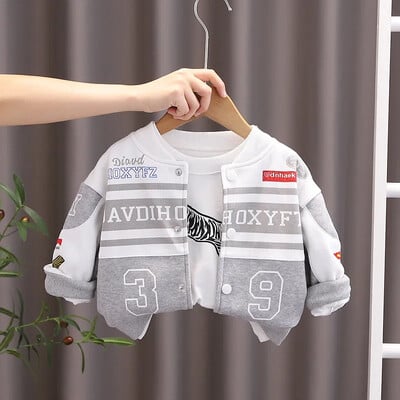 Nouă primăvară toamnă copii băieți fete paltoane pentru copii mici sugari jachetă sport casual pentru copii îmbrăcăminte de vacanță pentru bebeluși 1 2 3 4 5 ani