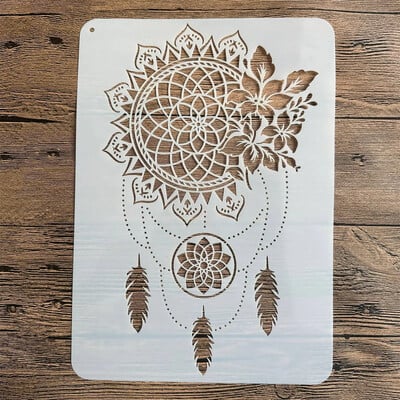 A4 29 * 21cm Șabloane DIY Pictură de perete Album de însemnări de colorat embosare Album Decorativ Șablon de card de hârtie șablon mandala