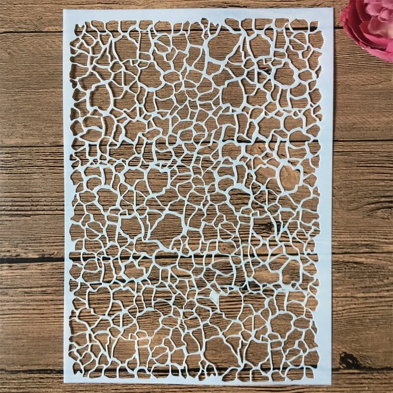 4 buc/set A4 29 cm mozaic cărămidă lemn margaretă textura bricolaj stratificare șabloane pictură album de însemnări colorat șablon decorativ în relief