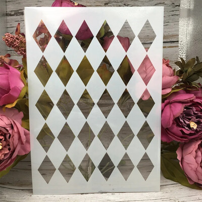 A4 29cm Teemandikujuline isetegemise kihistusšabloonid seinamaaling väljalõigete albumi värvimine reljeefalbumi dekoratiivpaberist kaardimall