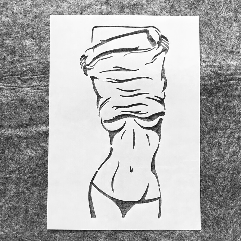 4Pcs/Set A4 29cm Love Kiss Djevojke Ljepota DIY Slojevi Šablone Slikanje Spomenar Bojanje Reljefni Album Dekor Predložak