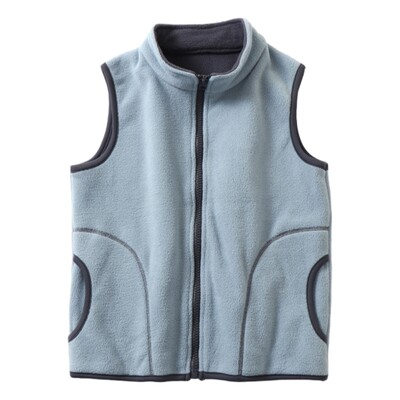 Bērni Silta Bieza Veste Solid Baby Veste Flīss Bērnu Virsdrēbes Mētelis Rudens Ziemas Bērnu Apģērbs Zēni Meitenes Jakas 3-10G