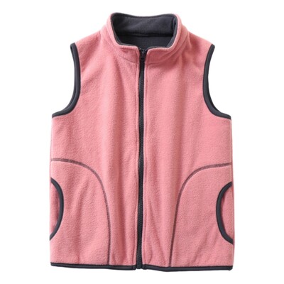 Bērni Silta Bieza Veste Solid Baby Veste Flīss Bērnu Virsdrēbes Mētelis Rudens Ziemas Bērnu Apģērbs Zēni Meitenes Jakas 3-10G