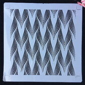 30*30cm Mandala Valovito pero DIY Šablone za slojeve Zidne slike Spomenar Bojanje Album za reljef Ukrasni predložak