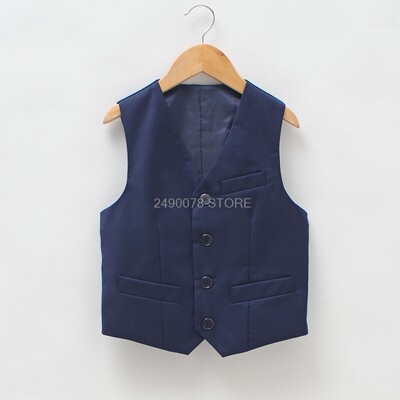 Vestă pentru ziua de naștere pentru copii în stil englezesc vestă formală prinț pentru băieți blânzi, pentru petrecere de nuntă, vestă de performanță pentru băiat